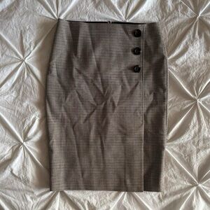 ann taylor houndstooth pencil skirt